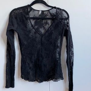 Free People lace long sleeve. Sz medium